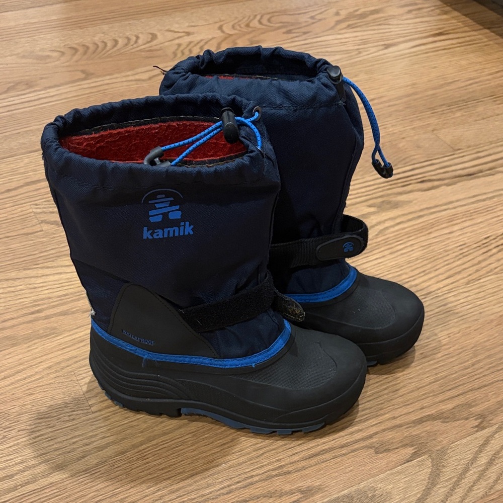 Kamik Kids' Navy and Black Snow Boots